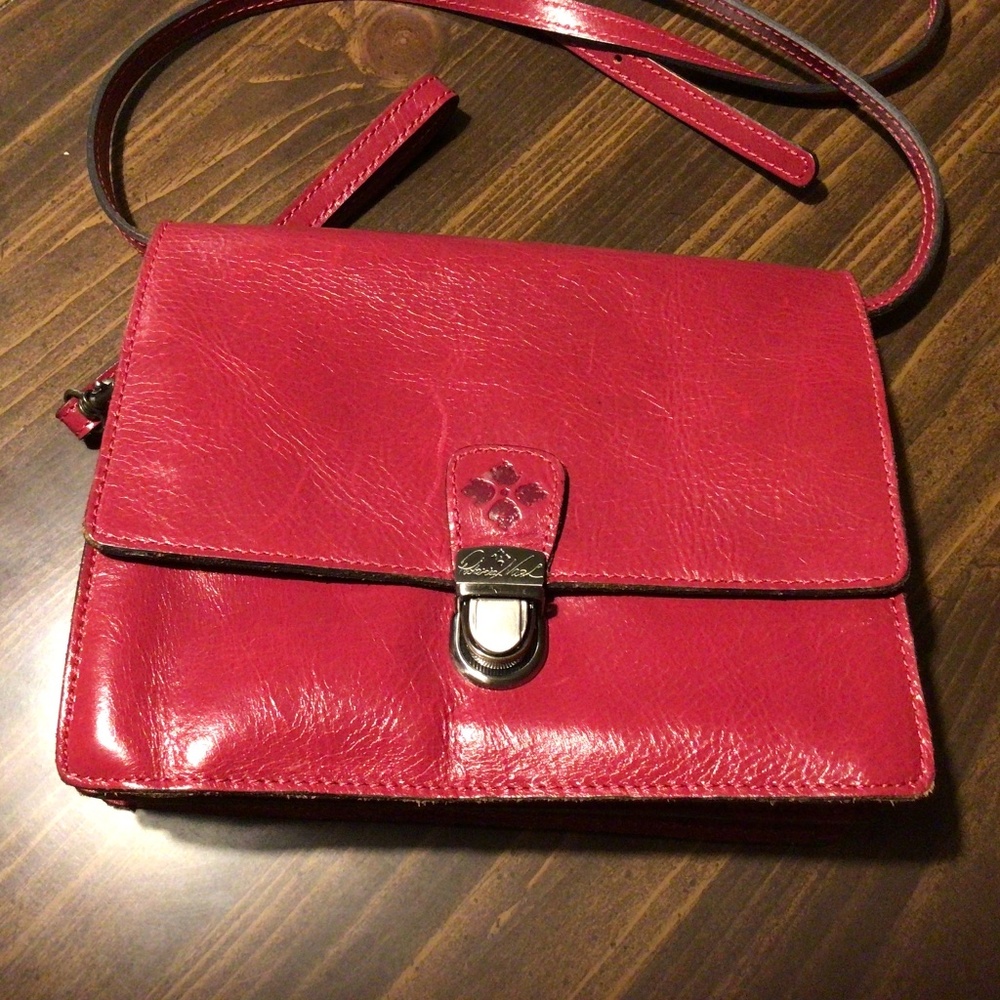 NWOT Deep Red Leather Patricia Nash Cross body